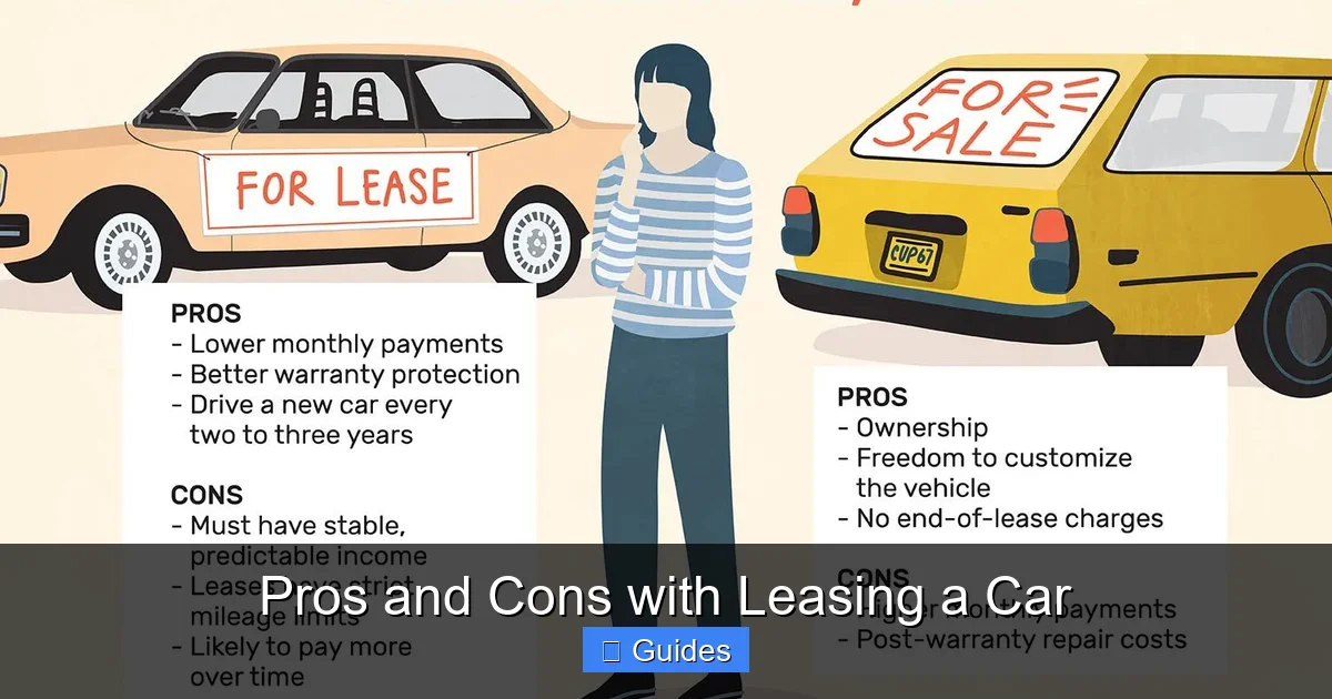 Pros and Cons with Leasing a Car