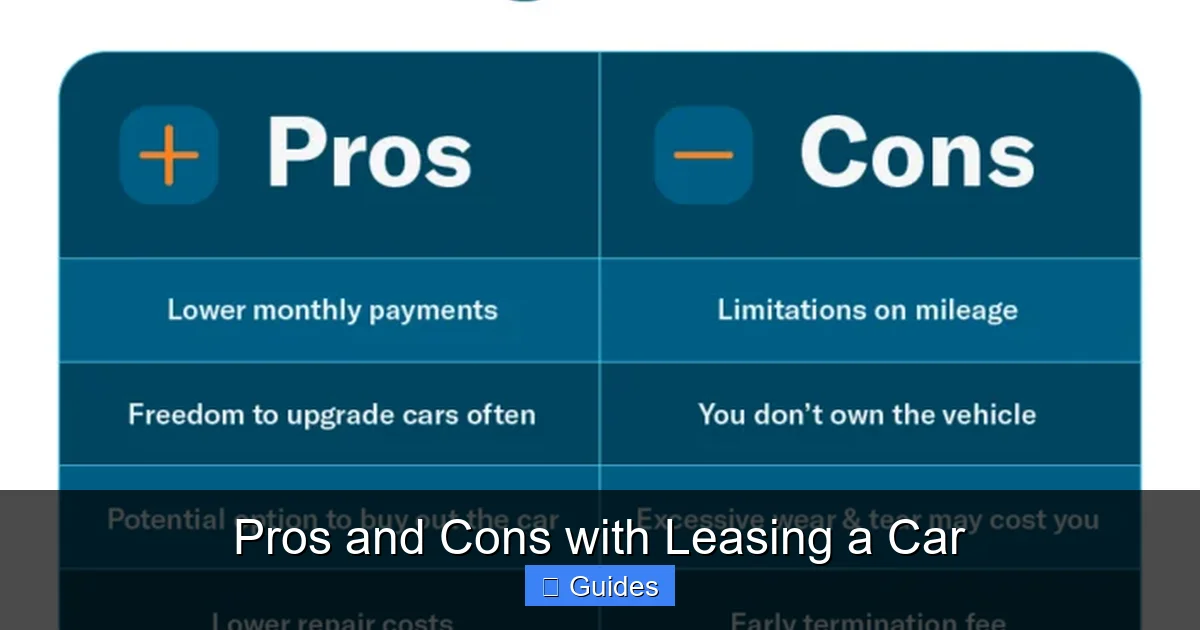 Pros and Cons with Leasing a Car