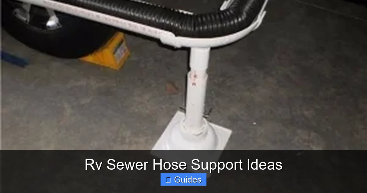 Rv Sewer Hose Support Ideas