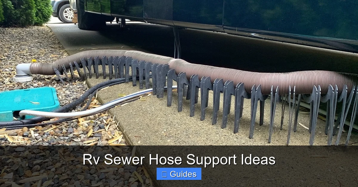 Rv Sewer Hose Support Ideas