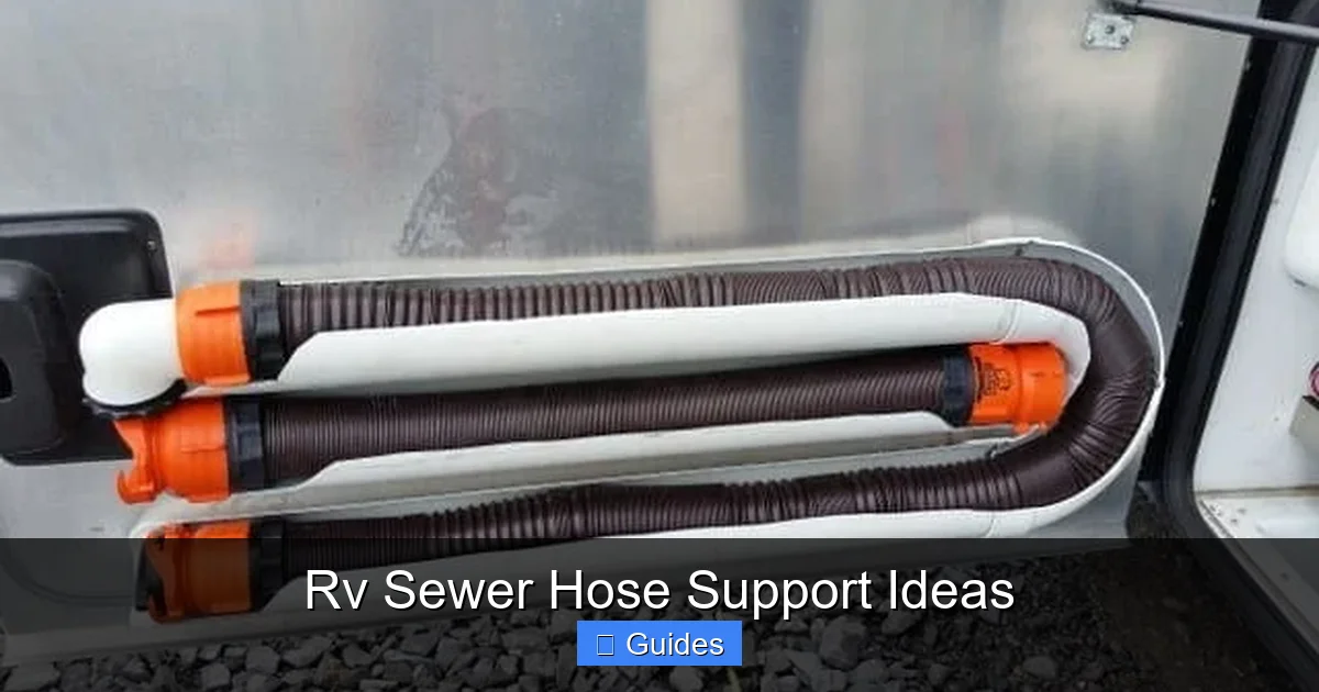 Rv Sewer Hose Support Ideas