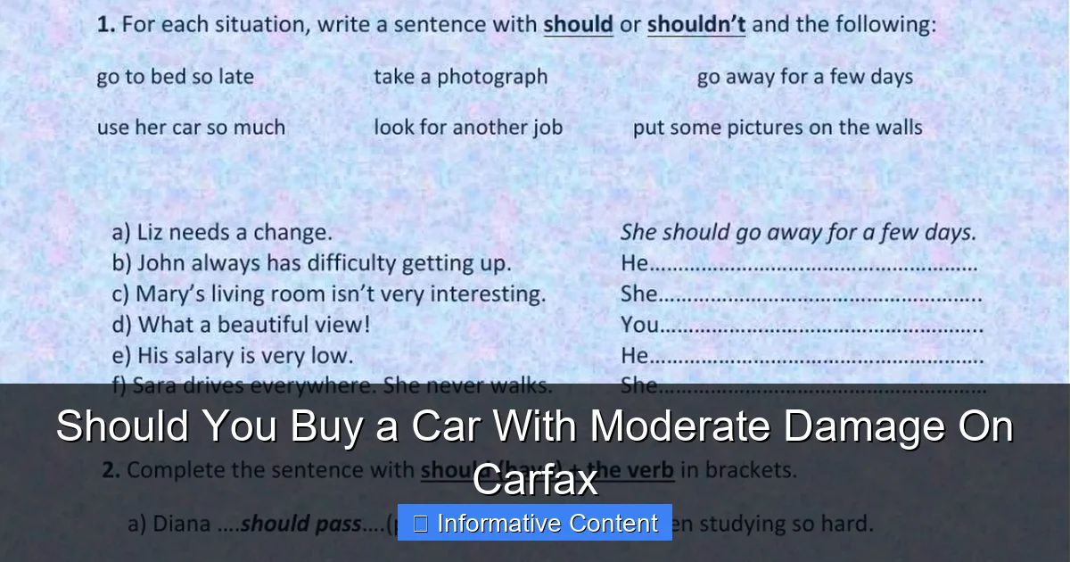 Should You Buy a Car With Moderate Damage On Carfax