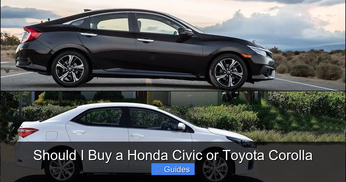 Should I Buy a Honda Civic or Toyota Corolla