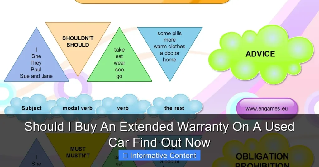Should I Buy An Extended Warranty On A Used Car Find Out Now