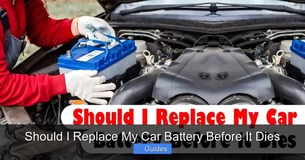 Should I Replace My Car Battery Before It Dies