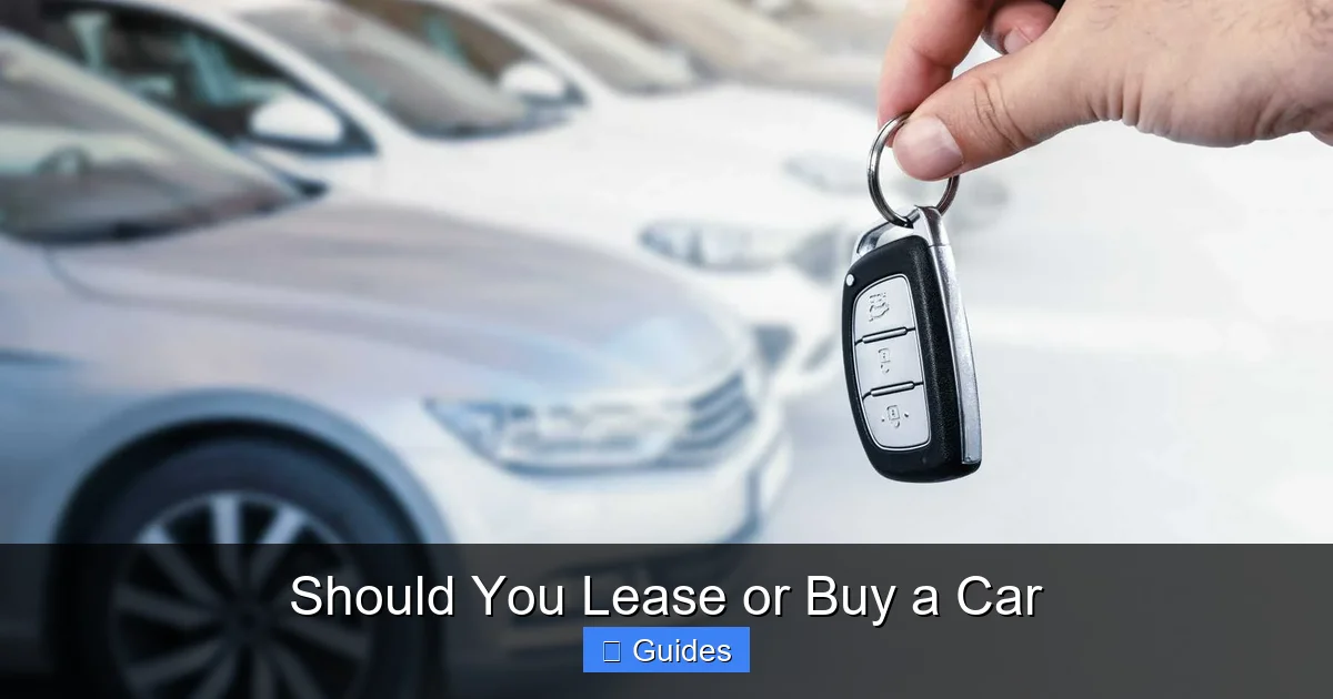 Should You Lease or Buy a Car