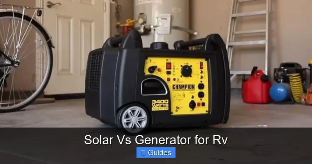 Solar Vs Generator for Rv
