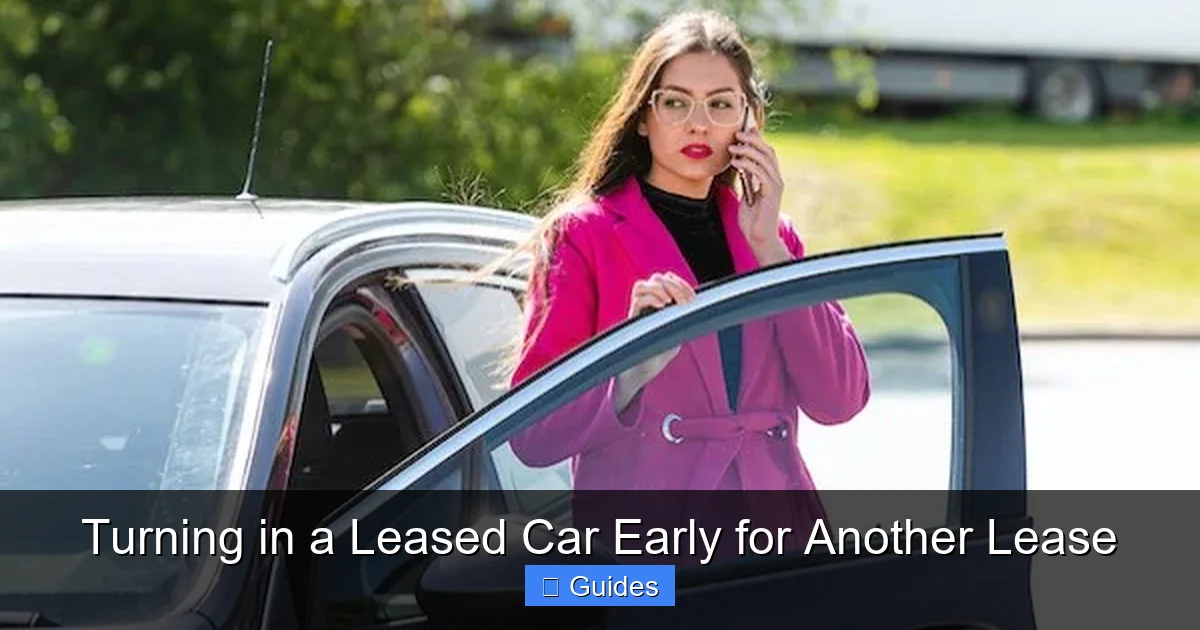 Turning in a Leased Car Early for Another Lease