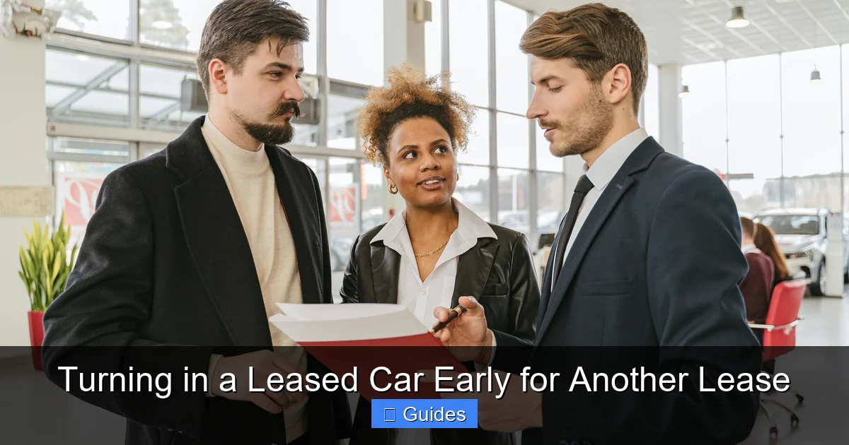 Turning in a Leased Car Early for Another Lease