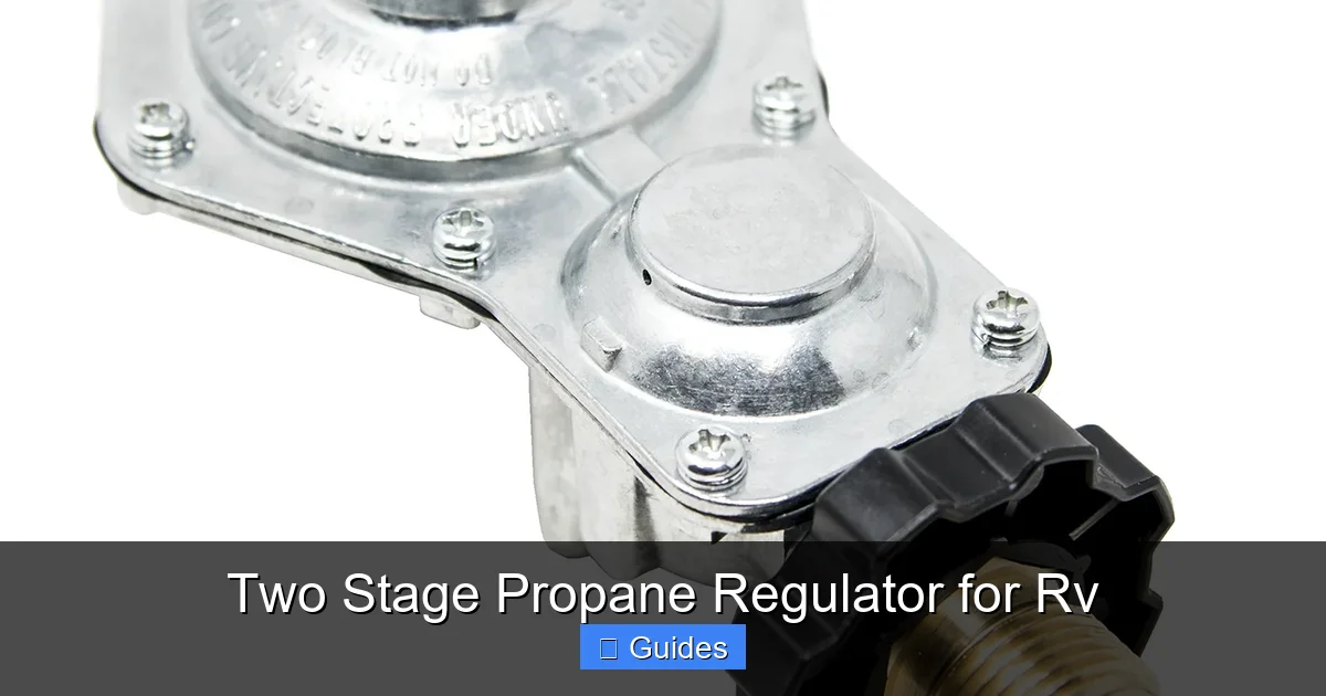 Two Stage Propane Regulator for Rv