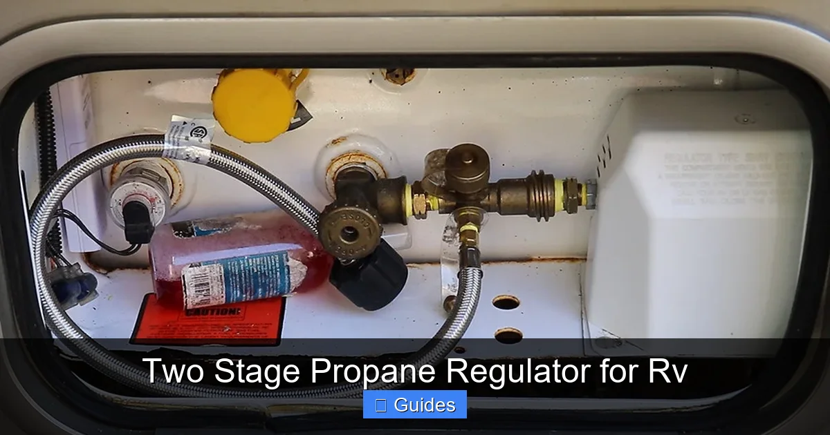 Two Stage Propane Regulator for Rv
