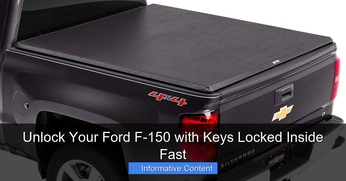 Unlock Your Ford F-150 with Keys Locked Inside Fast