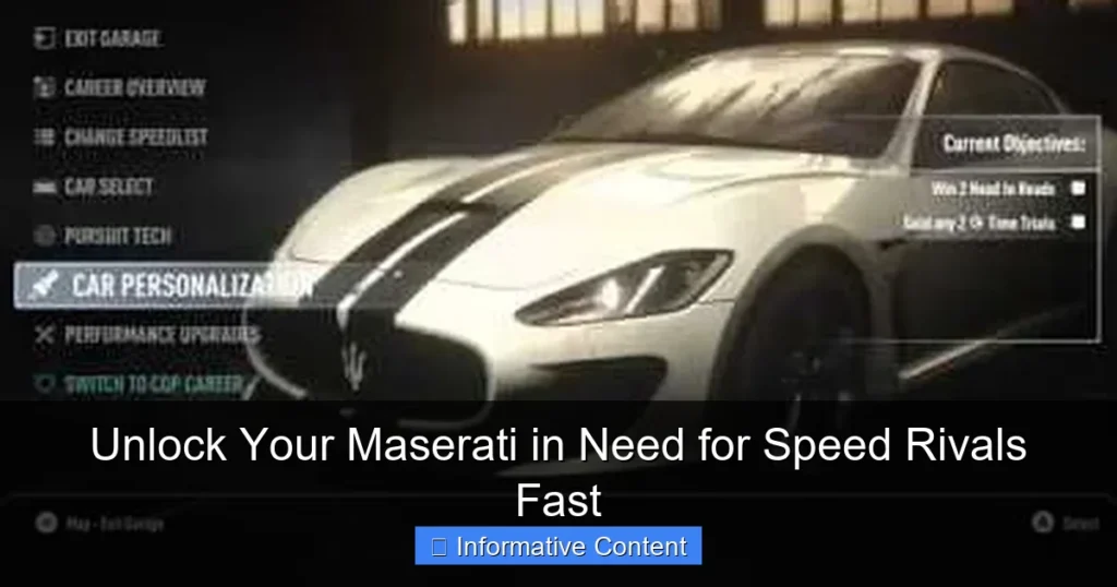 Unlock Your Maserati in Need for Speed Rivals Fast