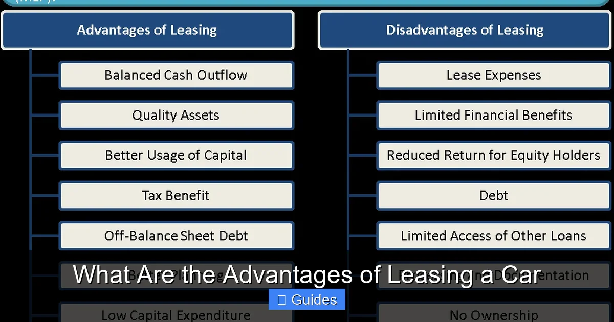 What Are the Advantages of Leasing a Car