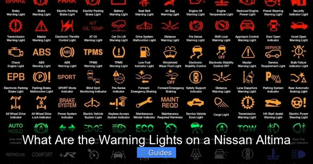 What Are the Warning Lights on a Nissan Altima