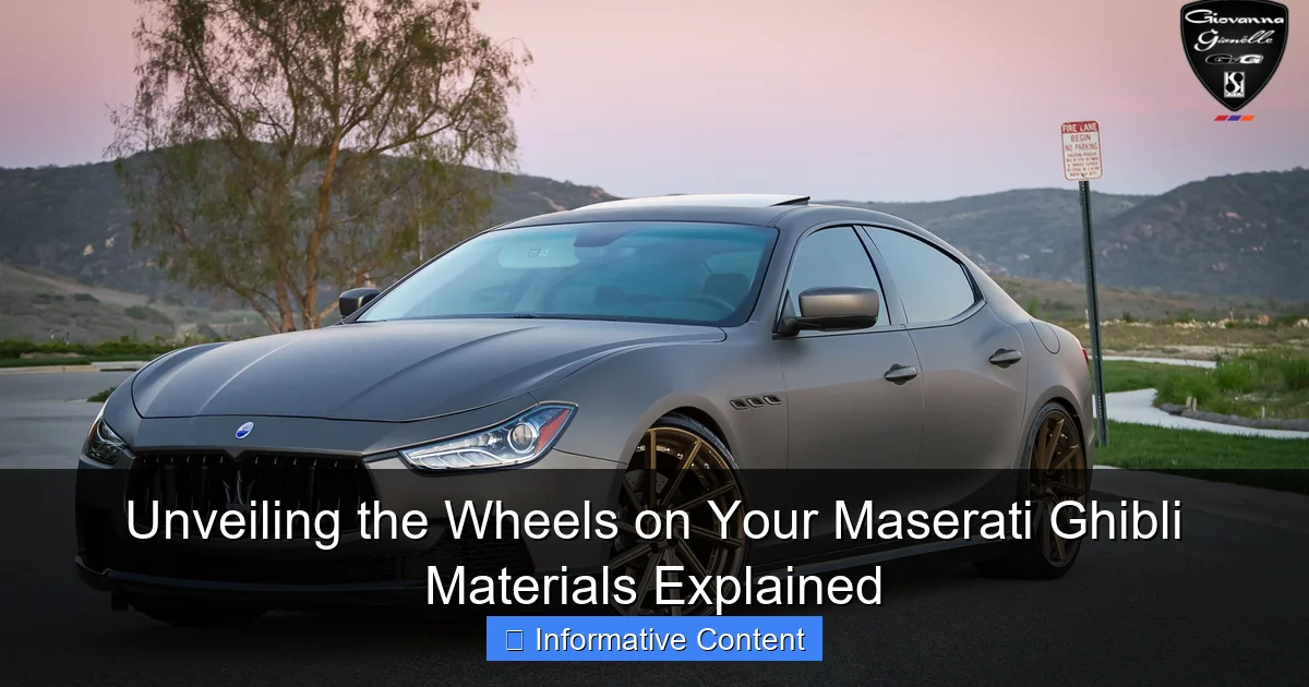 Unveiling the Wheels on Your Maserati Ghibli Materials Explained