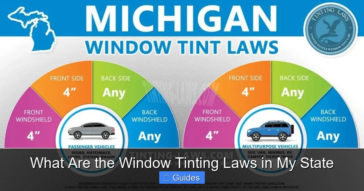 What Are the Window Tinting Laws in My State