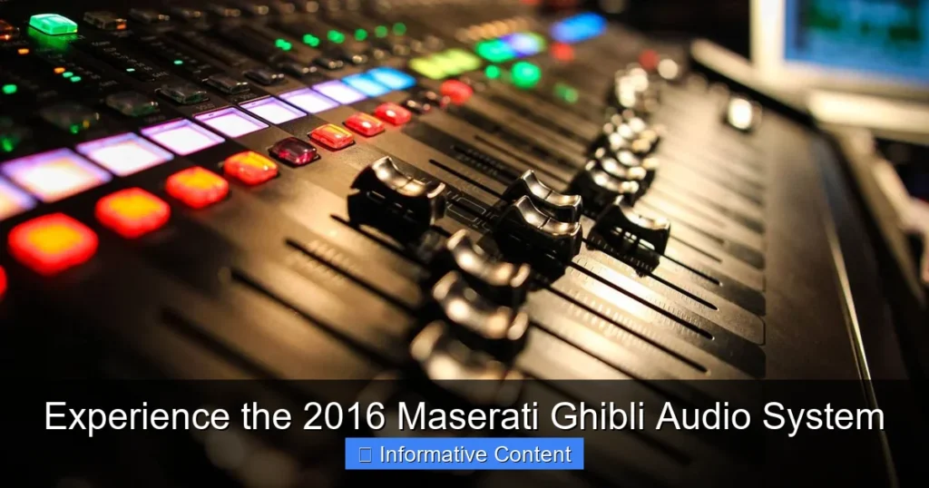 Experience the 2016 Maserati Ghibli Audio System