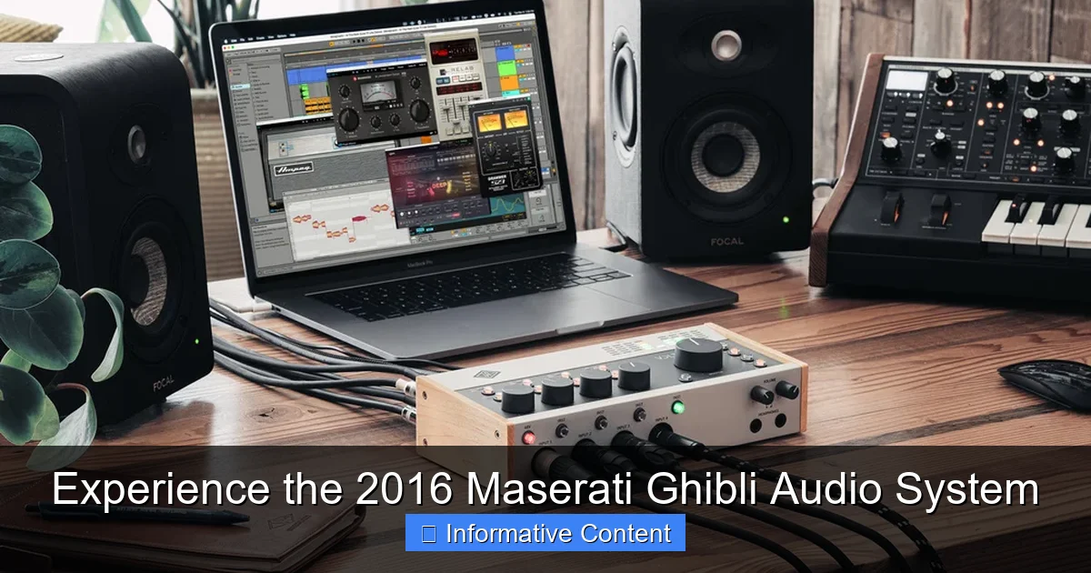 Experience the 2016 Maserati Ghibli Audio System