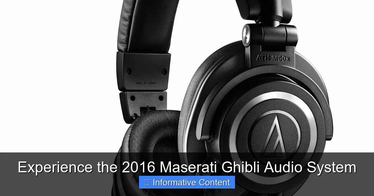 Experience the 2016 Maserati Ghibli Audio System