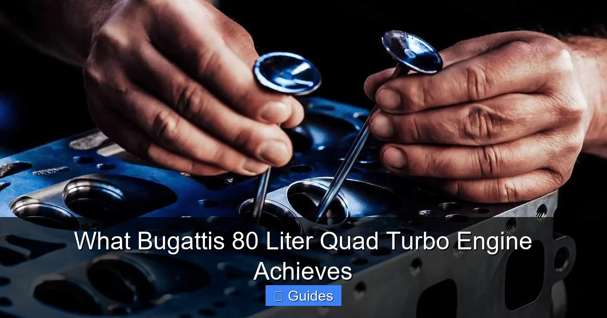 What Bugattis 80 Liter Quad Turbo Engine Achieves