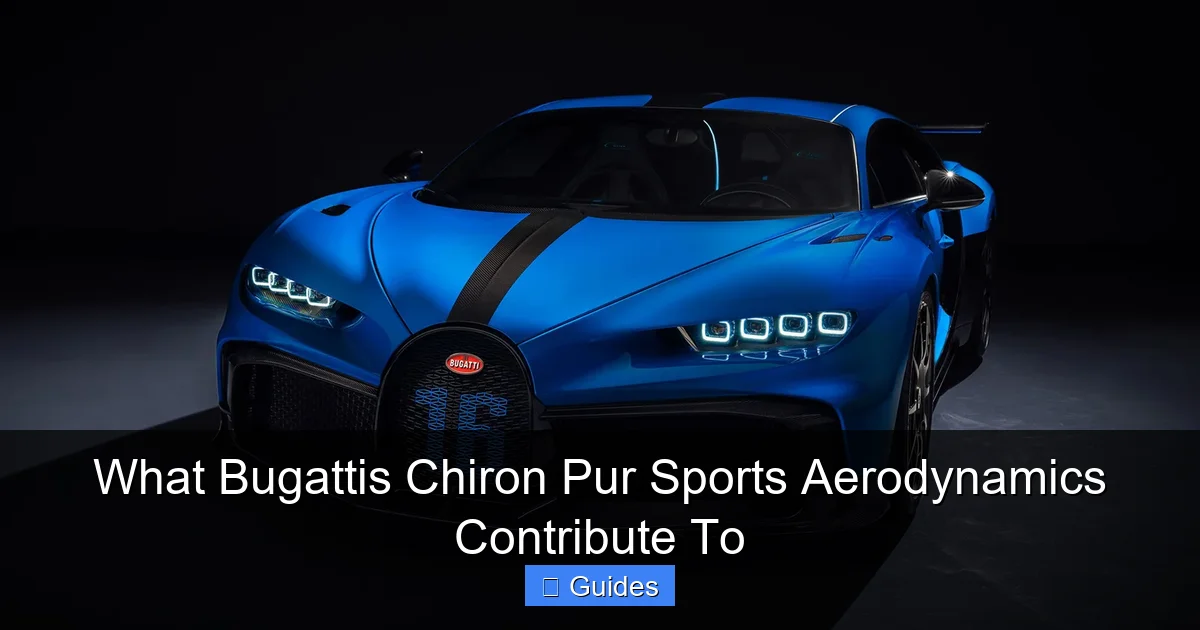 What Bugattis Chiron Pur Sports Aerodynamics Contribute To