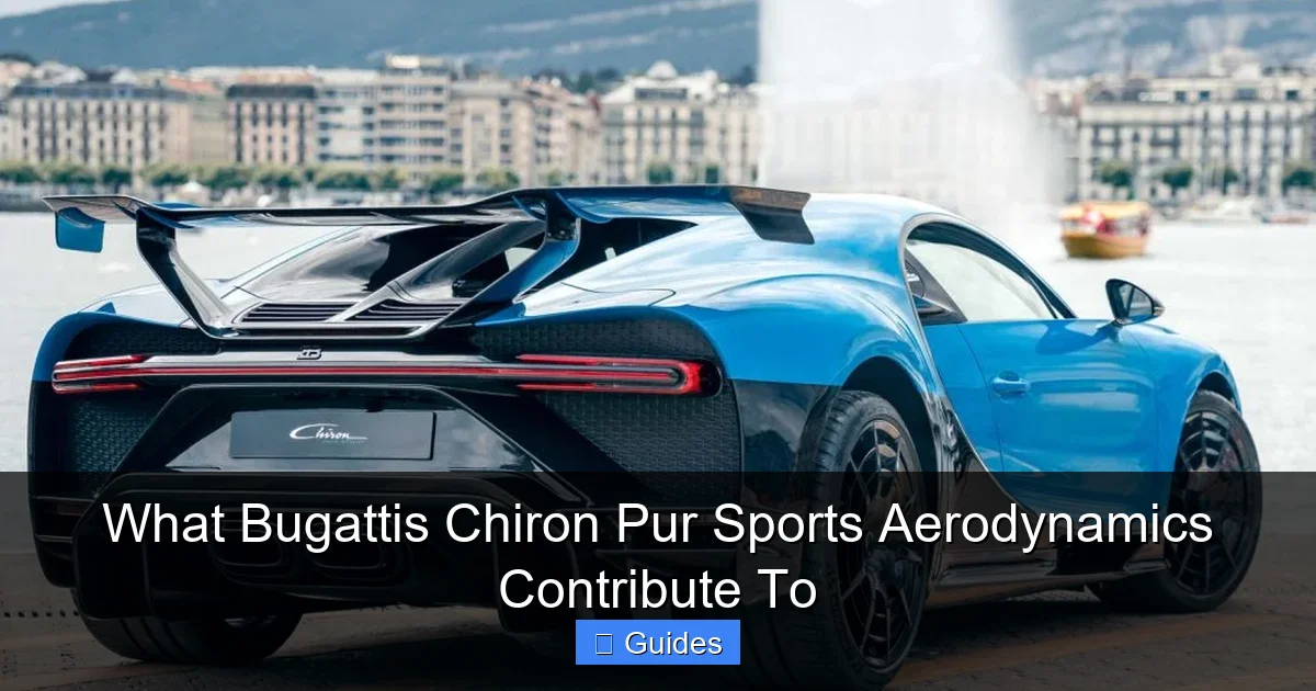 What Bugattis Chiron Pur Sports Aerodynamics Contribute To