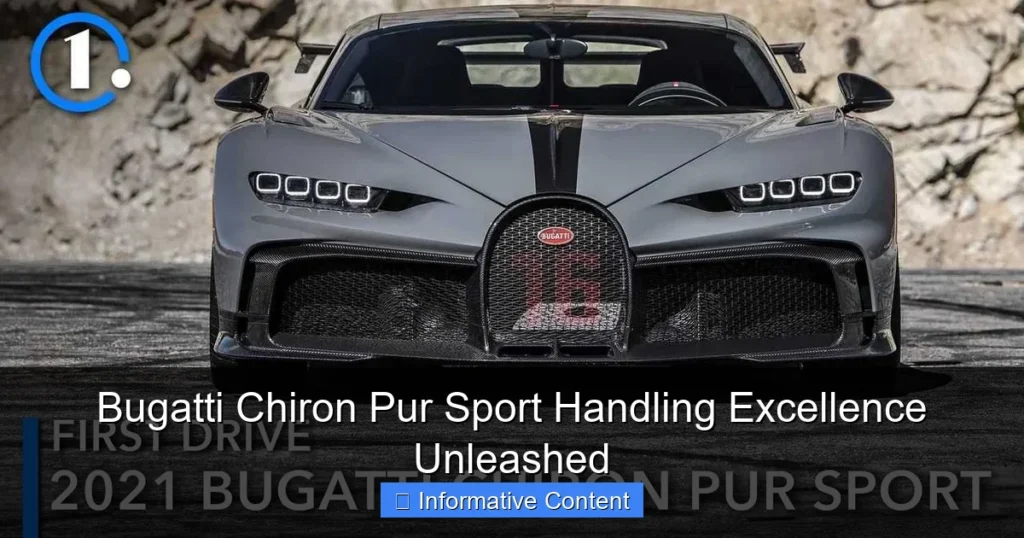Bugatti Chiron Pur Sport Handling Excellence Unleashed