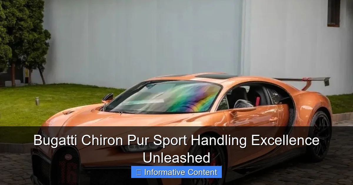 Bugatti Chiron Pur Sport Handling Excellence Unleashed