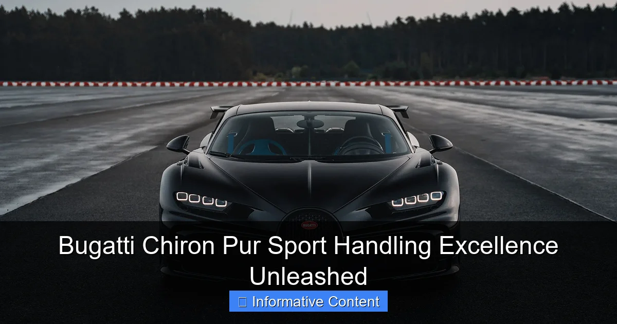 Bugatti Chiron Pur Sport Handling Excellence Unleashed