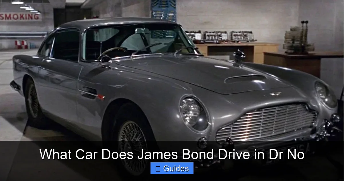 What Car Does James Bond Drive in Dr No