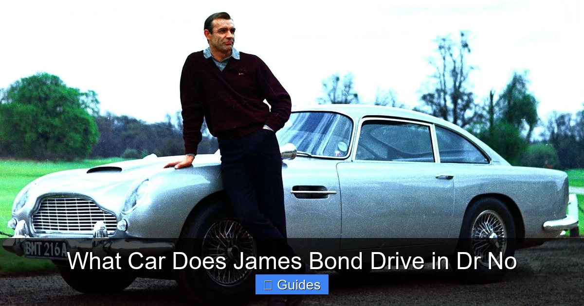 What Car Does James Bond Drive in Dr No