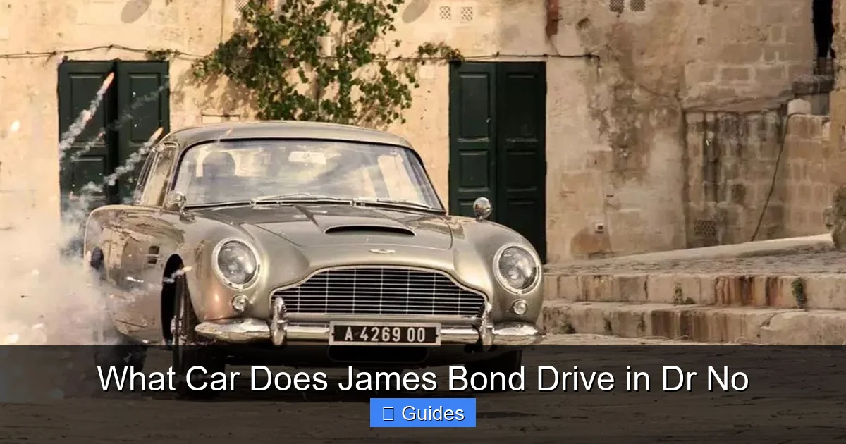 What Car Does James Bond Drive in Dr No