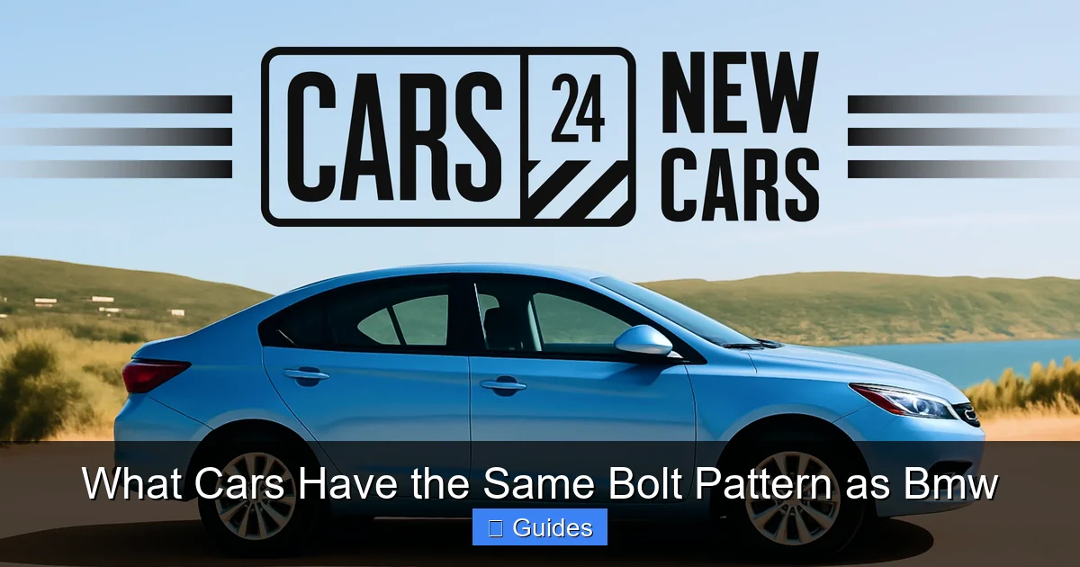 What Cars Have the Same Bolt Pattern as Bmw