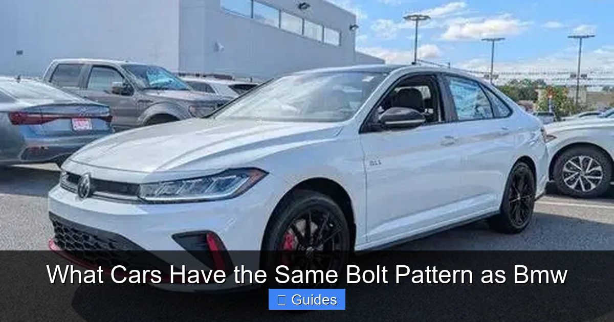 What Cars Have the Same Bolt Pattern as Bmw