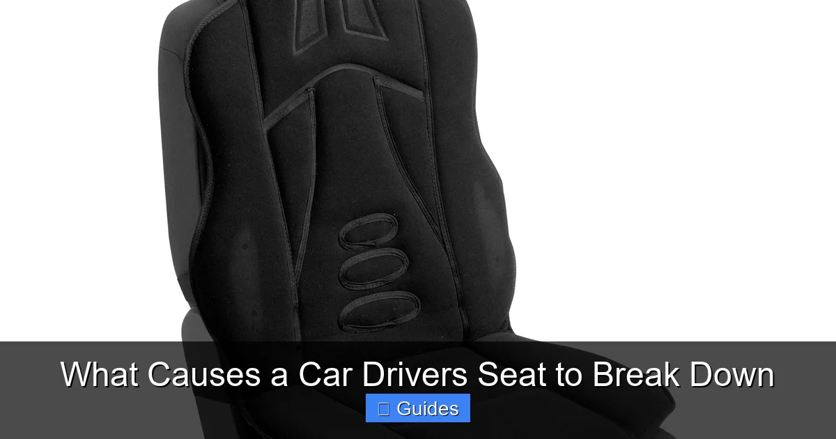 What Causes a Car Drivers Seat to Break Down
