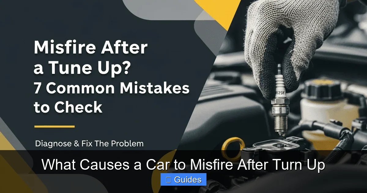 What Causes a Car to Misfire After Turn Up