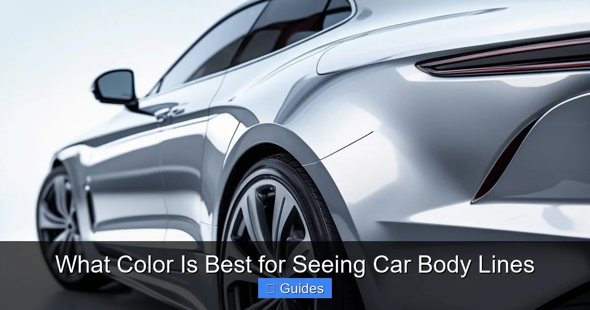What Color Is Best for Seeing Car Body Lines