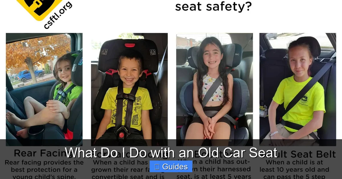 What Do I Do with an Old Car Seat