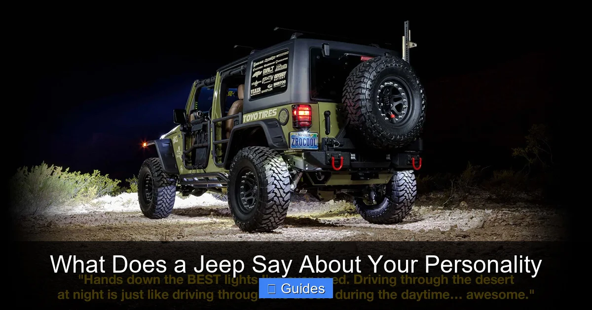 What Does a Jeep Say About Your Personality