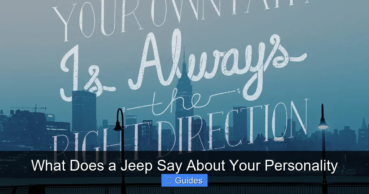 What Does a Jeep Say About Your Personality