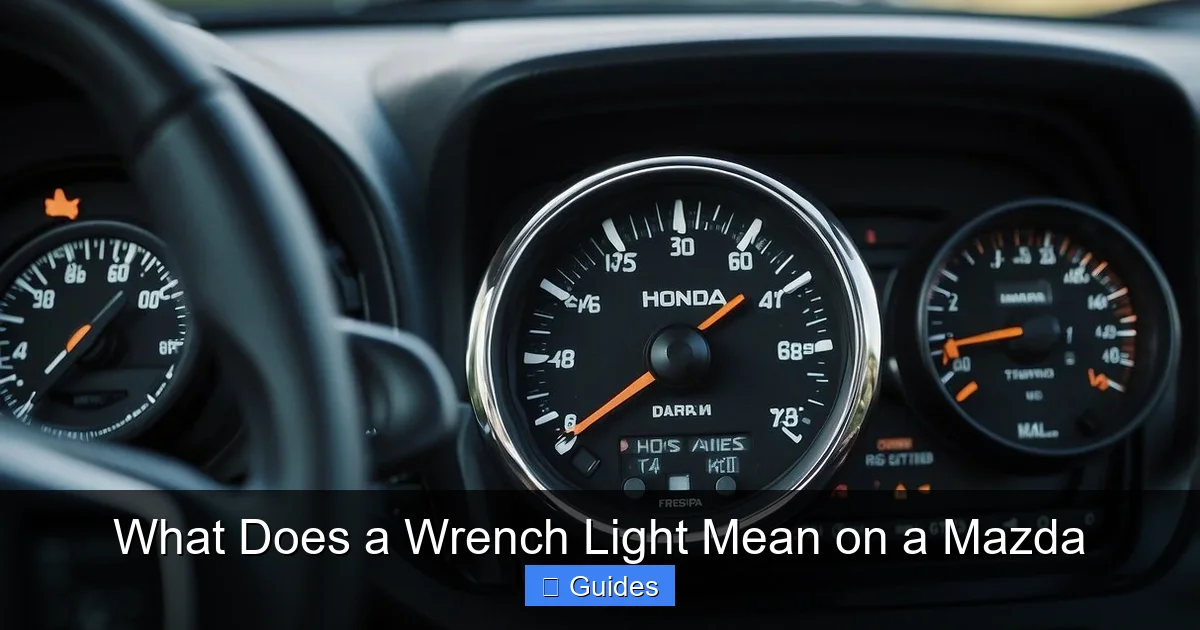 What Does a Wrench Light Mean on a Mazda