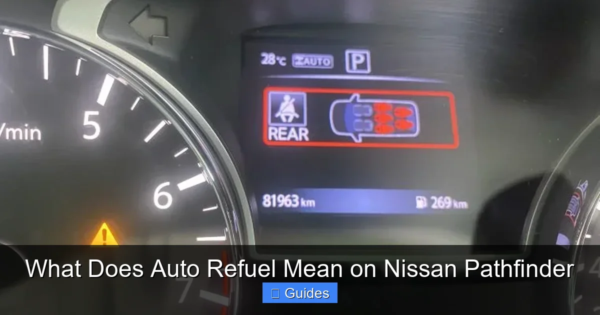 What Does Auto Refuel Mean on Nissan Pathfinder