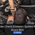 What Does Check Emission System Mean on Acura Mdx