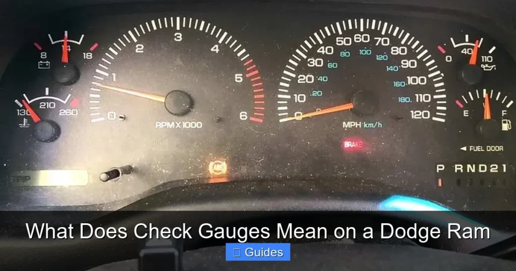 What Does Check Gauges Mean on a Dodge Ram