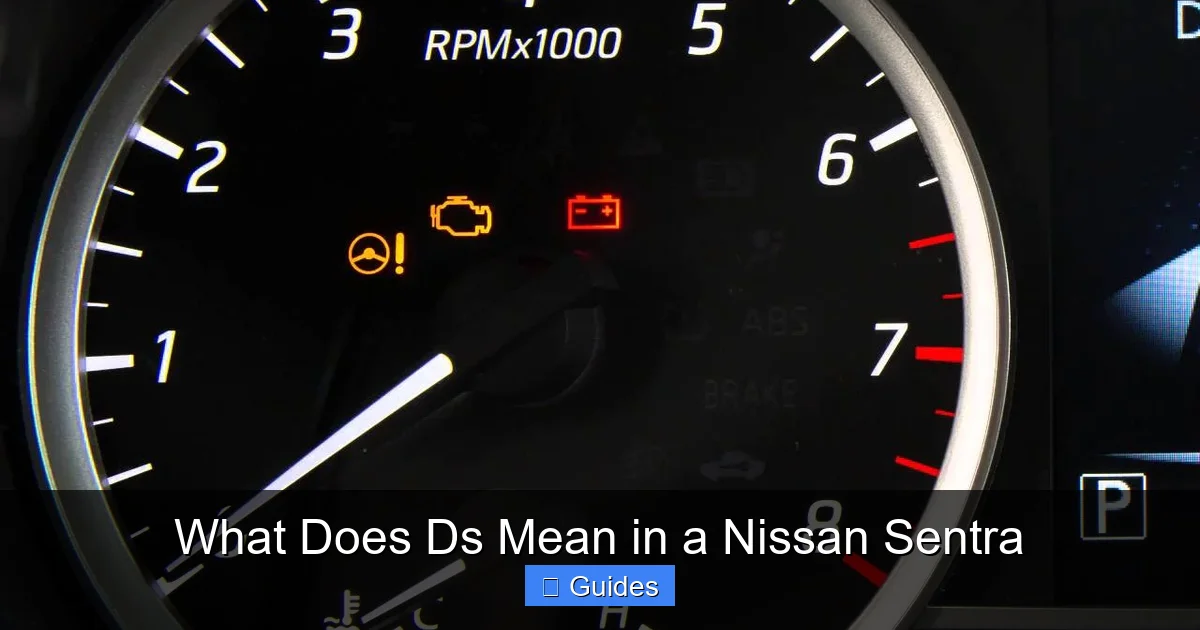 What Does Ds Mean in a Nissan Sentra