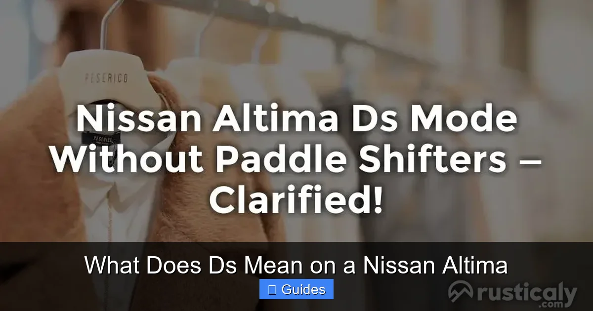 What Does Ds Mean on a Nissan Altima