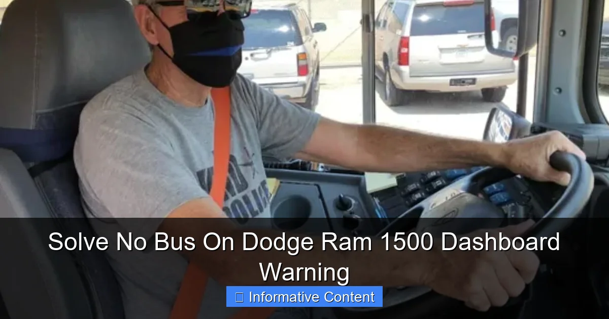 Solve No Bus On Dodge Ram 1500 Dashboard Warning