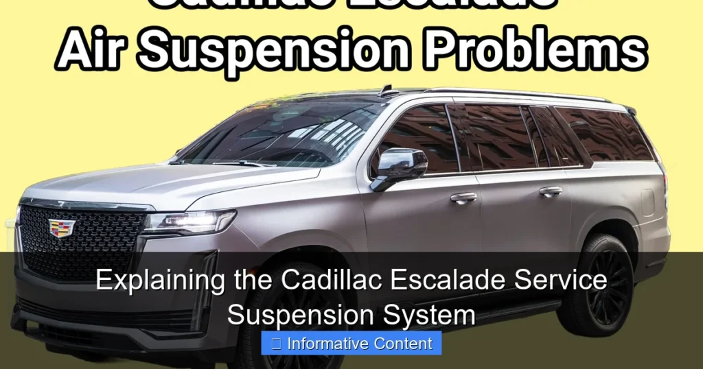 Explaining the Cadillac Escalade Service Suspension System