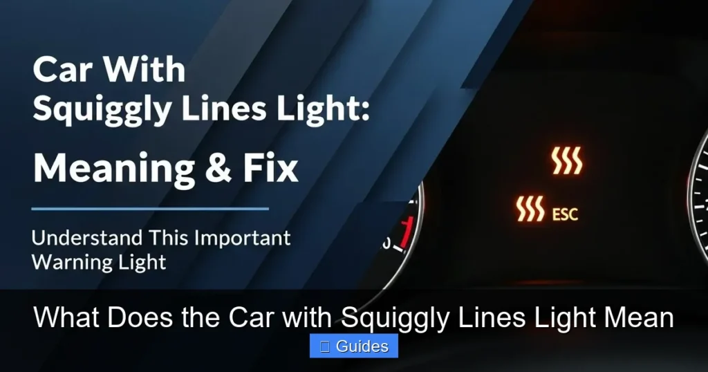 What Does the Car with Squiggly Lines Light Mean